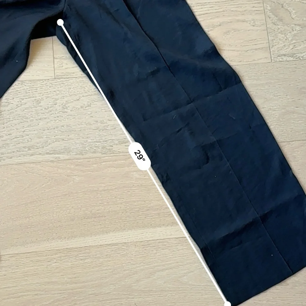 Zara Black Wide Straight Leg Pants - Picture 4 of 5